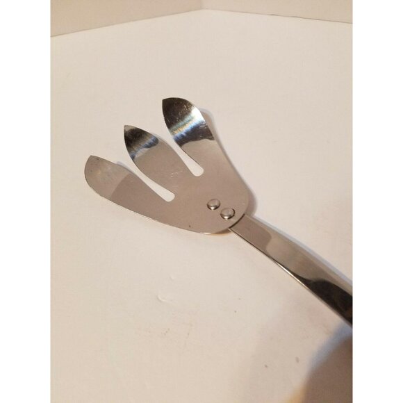 Stainless Steel Salad Server Fork with Fruit Handle 11 1/4" - Picture 3 of 6
